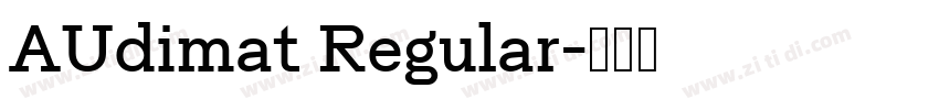AUdimat Regular字体转换